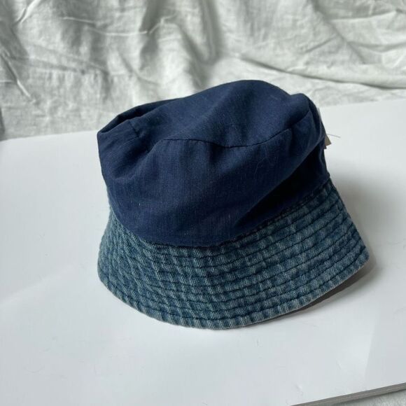 Toby Baby Girls Flower Summer Bucket Hat Blue Pink Infant Size - Picture 2 of 5